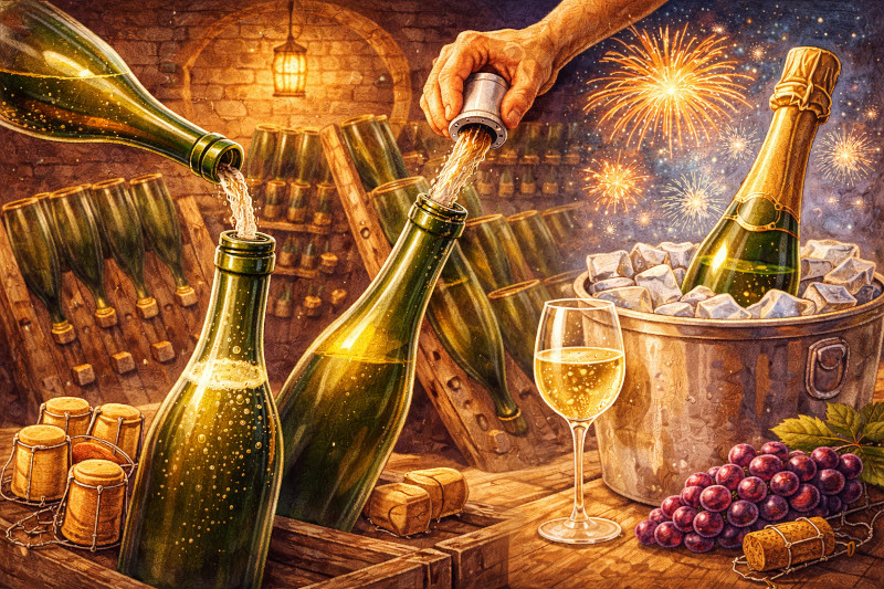 La fabrication des vins effervescents